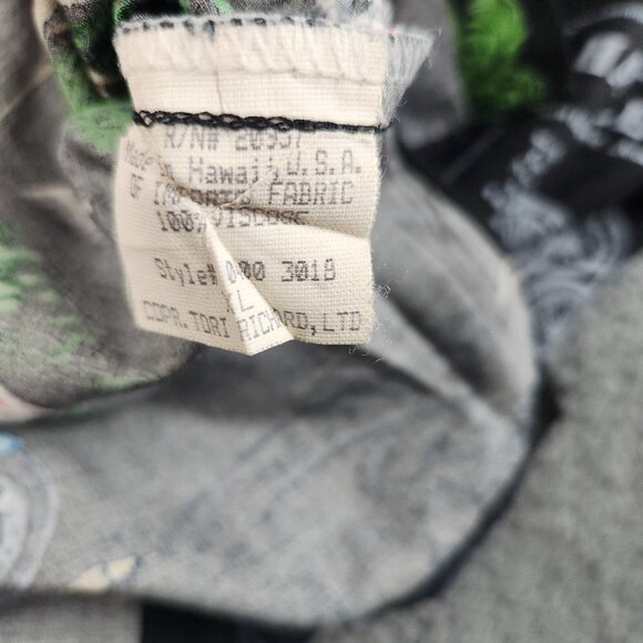 Harley-Davidson Men's XL Hawaiian Button Shirt Pacific Harley Print Hawaii Made - Picture 9 of 10